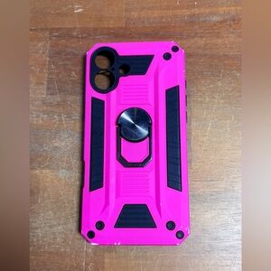 Durable Pink and Black Phone Case